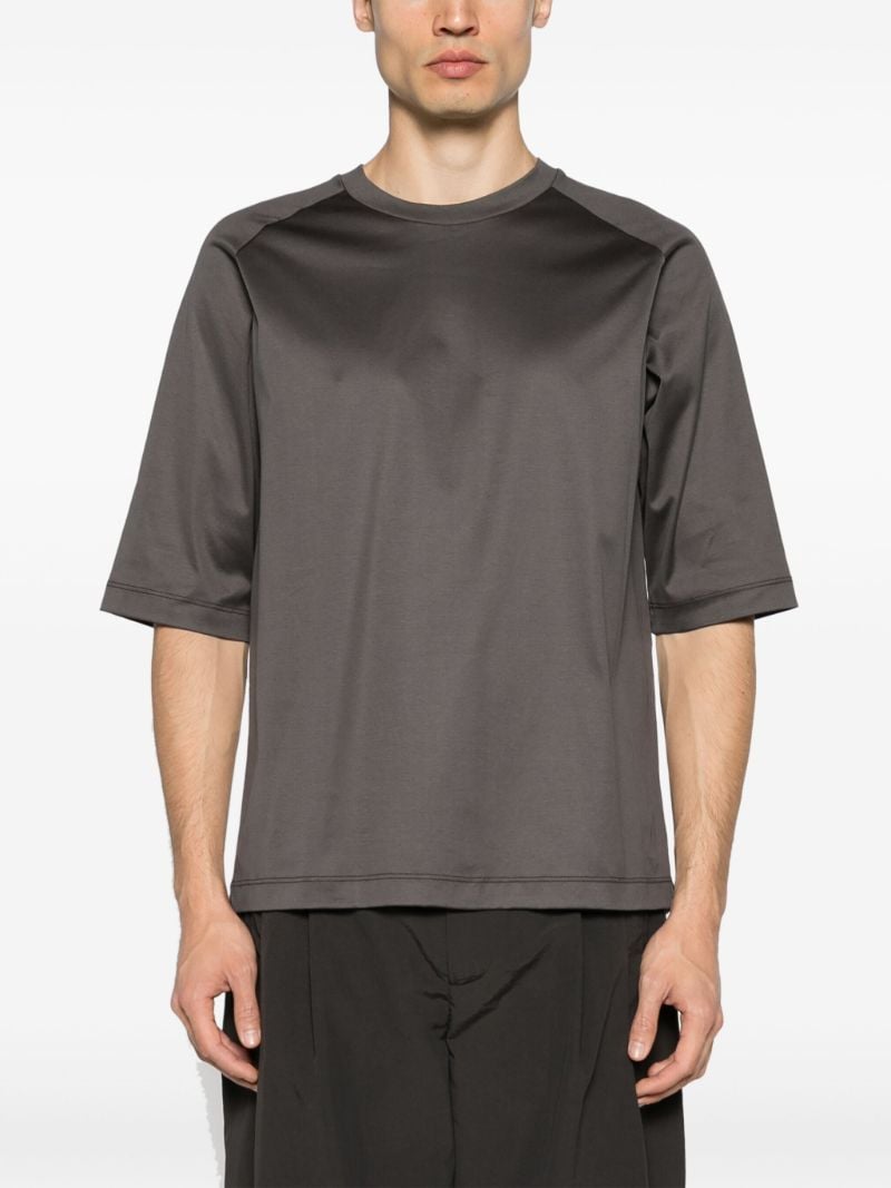 Faded Black and Orange Layered T-shirt