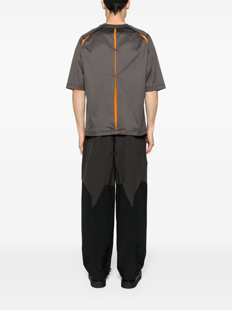 Faded Black and Orange Layered T-shirt