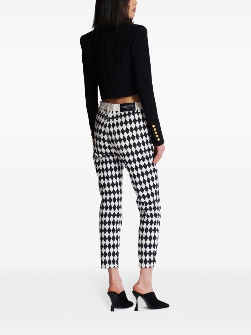 Black Spencer Crepe Cropped Jacket