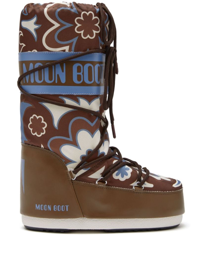 Icon Floral-print Boots