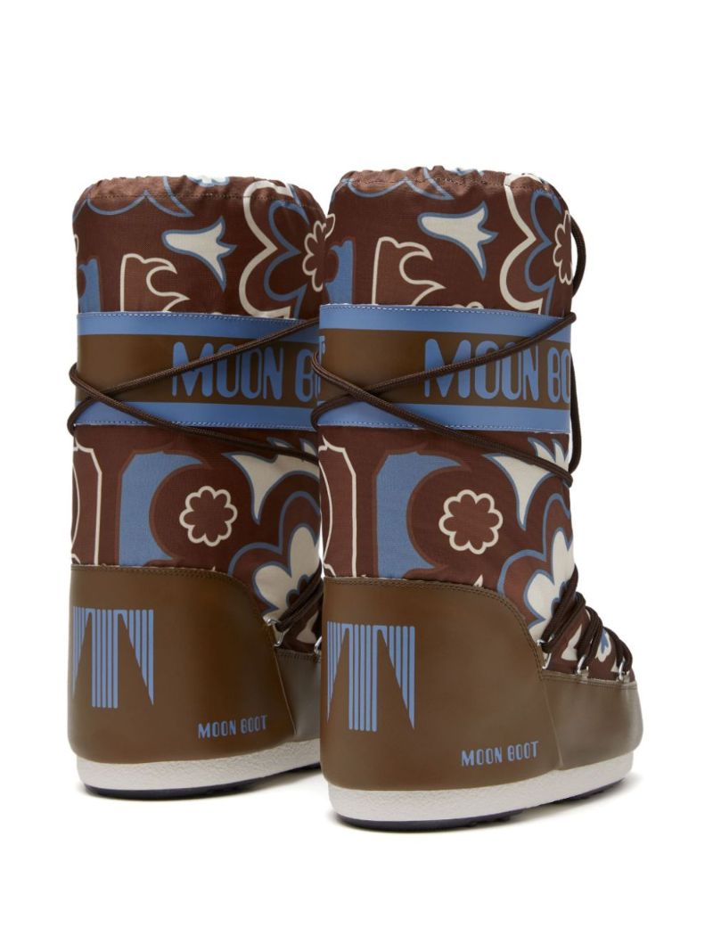 Icon Floral-print Boots