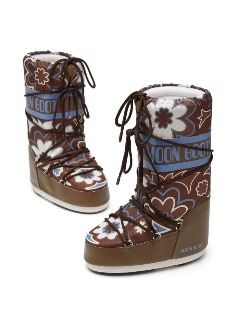Icon Floral-print Boots