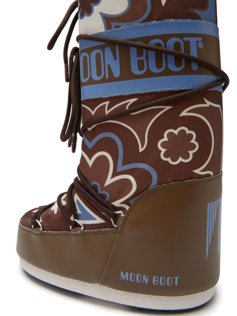 Icon Floral-print Boots