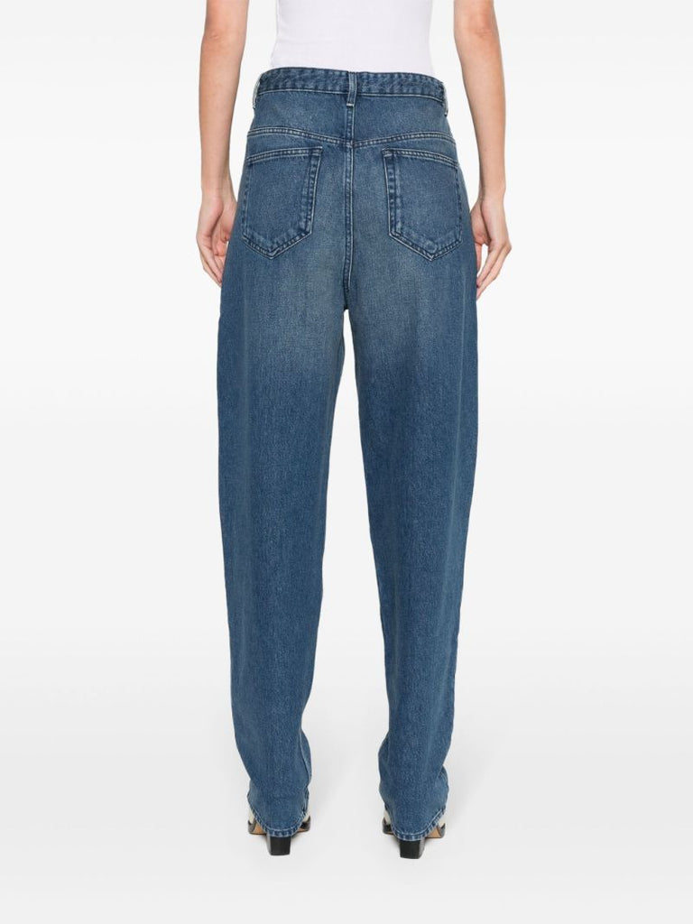 Blue Corsy Wide-leg Jeans