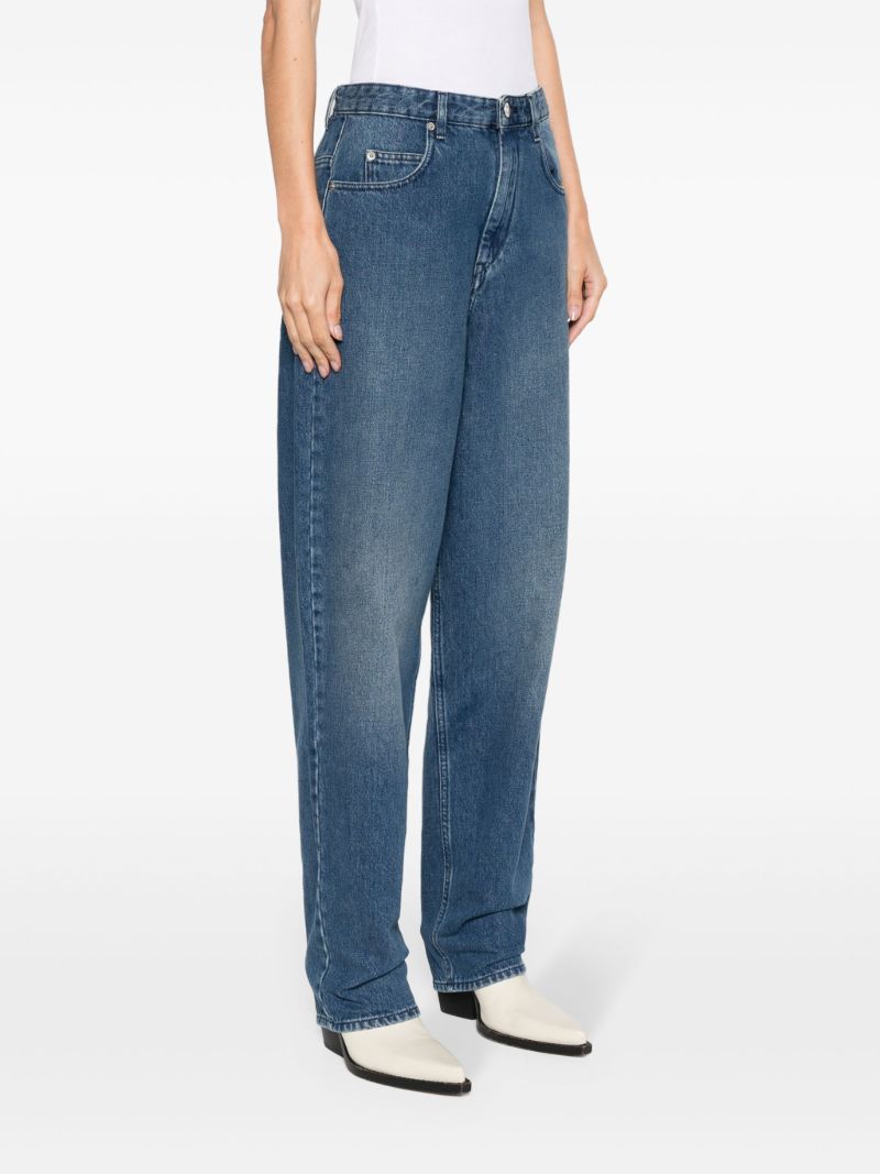 Blue Corsy Wide-leg Jeans