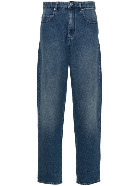 Blue Corsy Wide-leg Jeans