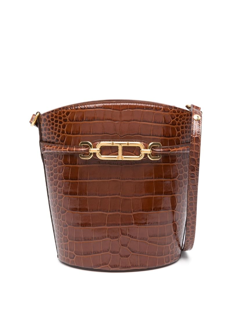 Brown Whitney Medium Bucket Bag