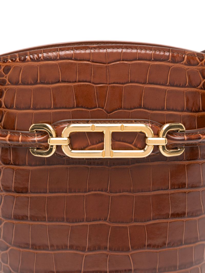 Brown Whitney Medium Bucket Bag
