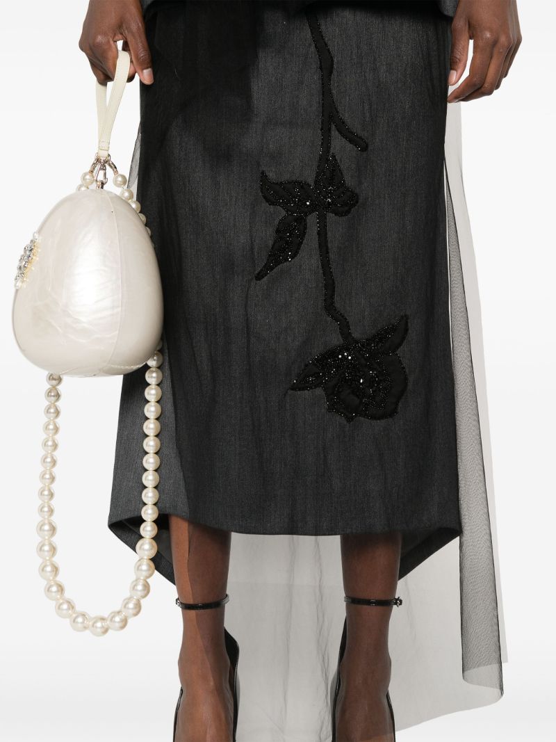 Panelled Asymmetric Skirt