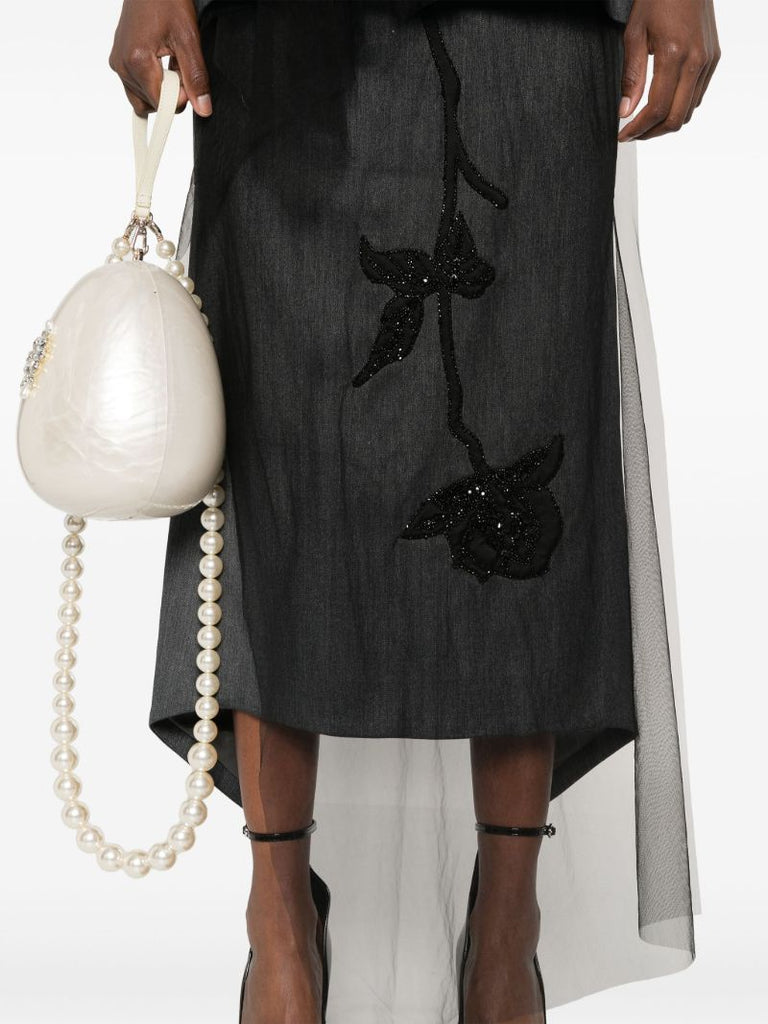 Panelled Asymmetric Skirt