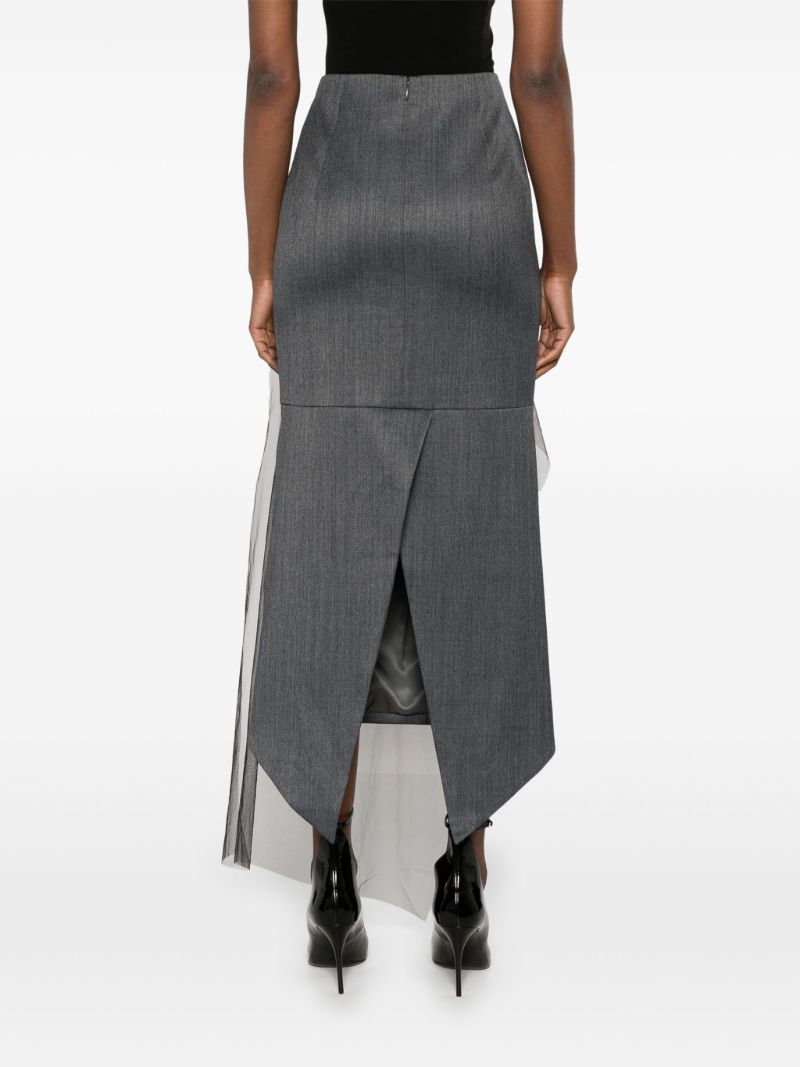 Panelled Asymmetric Skirt