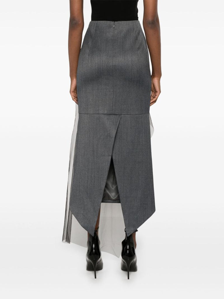 Panelled Asymmetric Skirt