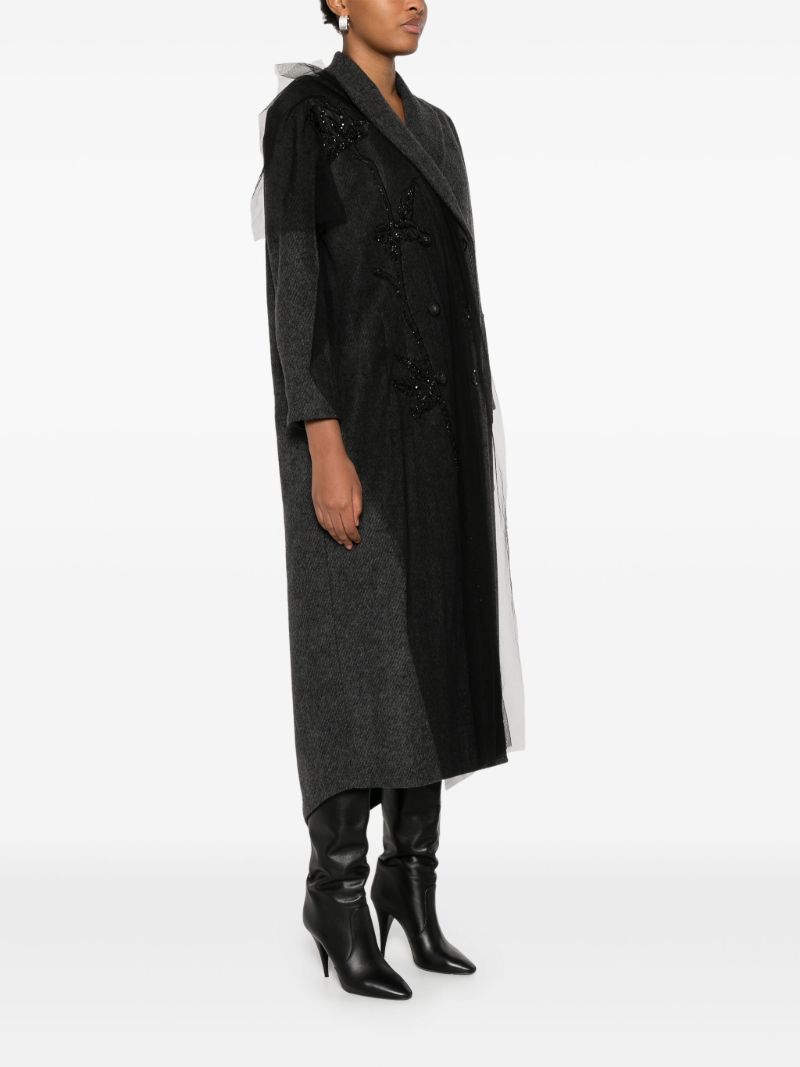 AppliquÃ_x0083_Â© Double-breasted Coat