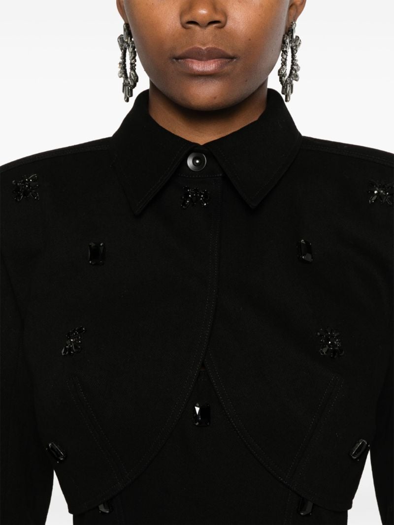 Stone-embroidered Bolero Jacket