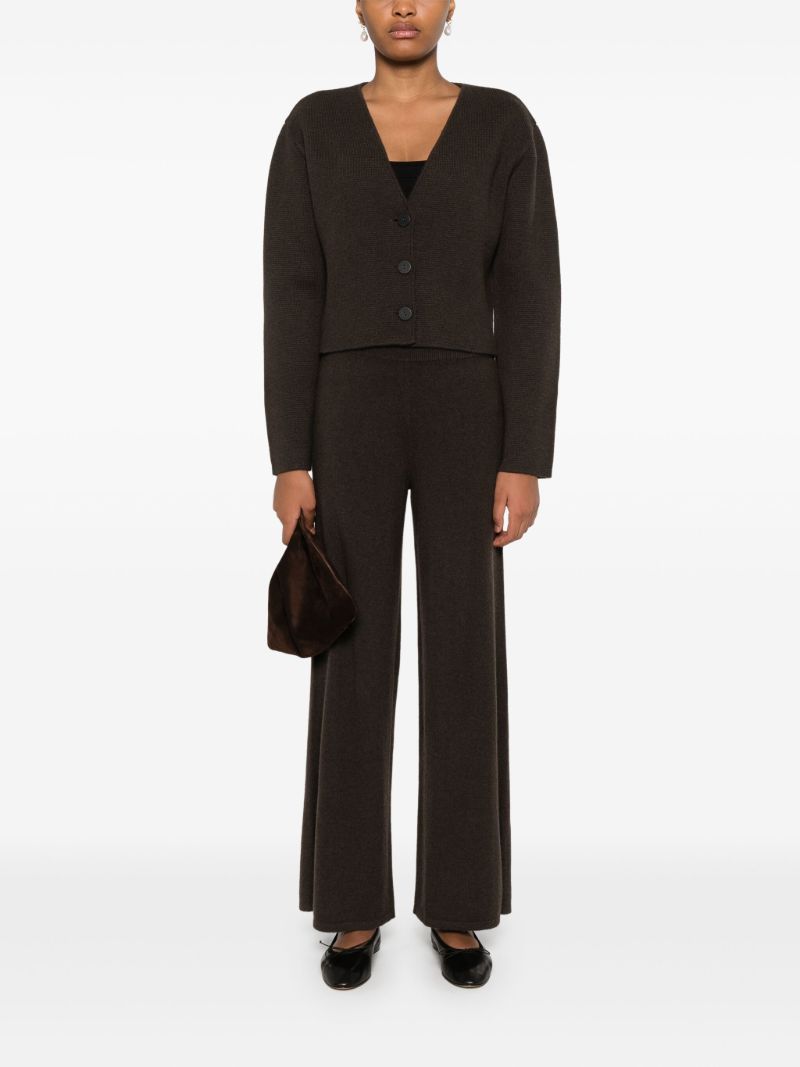 Waffle Knit Cropped Cardigan