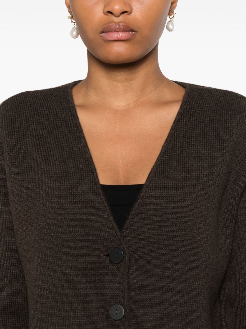 Waffle Knit Cropped Cardigan