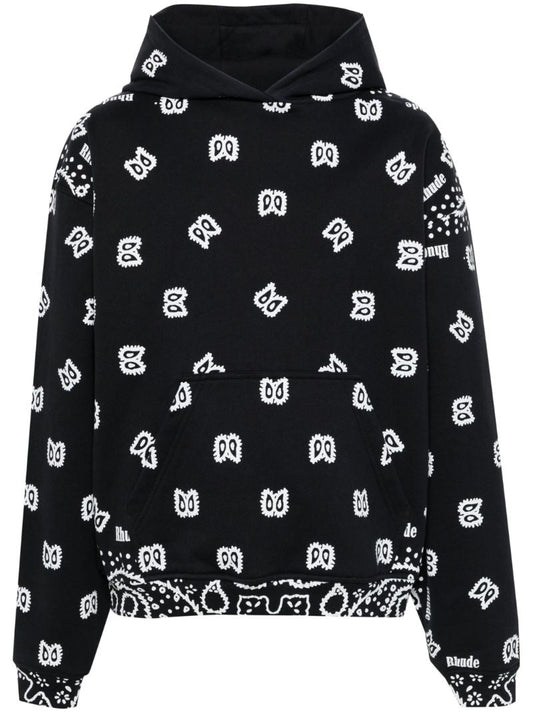 Bandana-print Cotton Hoodie