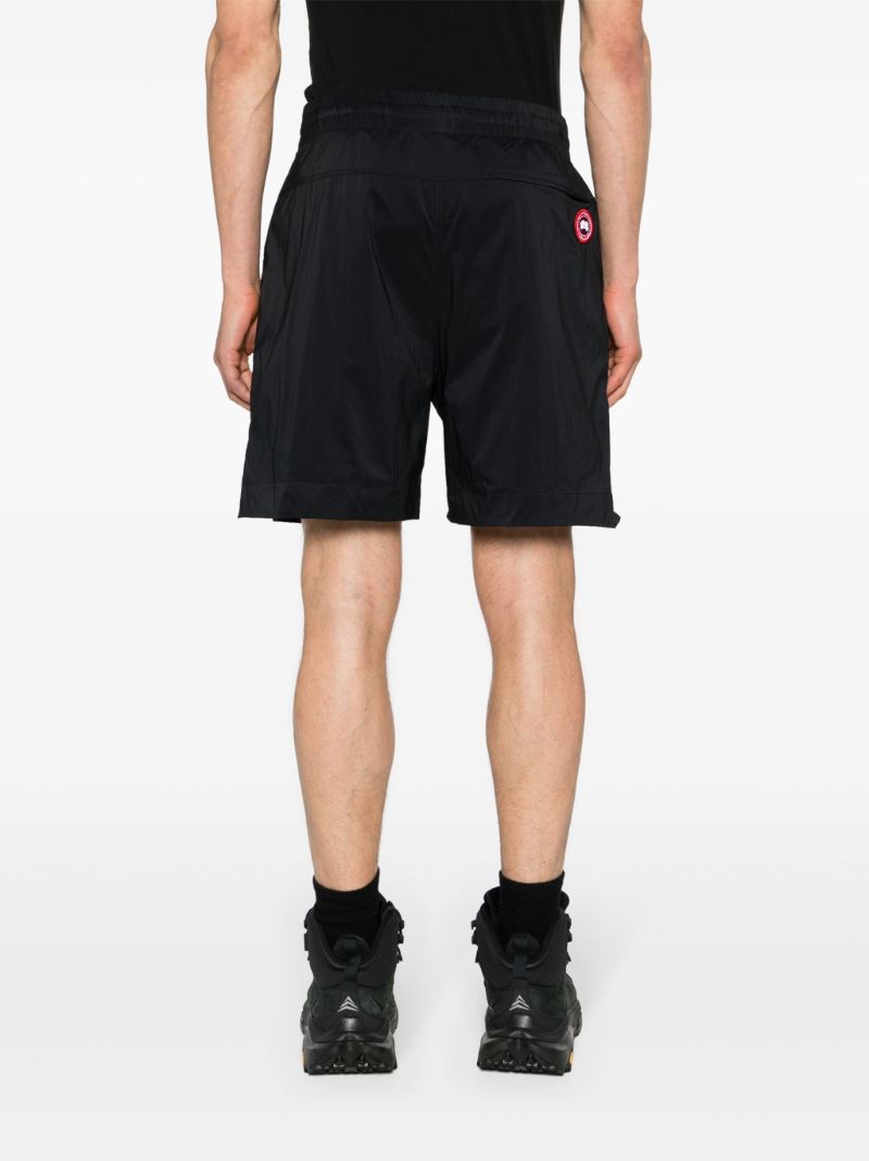 Black Logo-appliquÃ_x0083_Â© Track Shorts