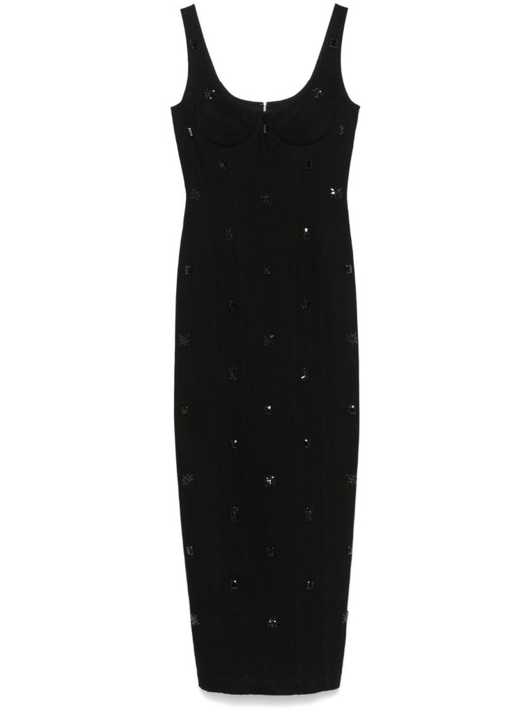 Stone-embroidered Maxi Dress