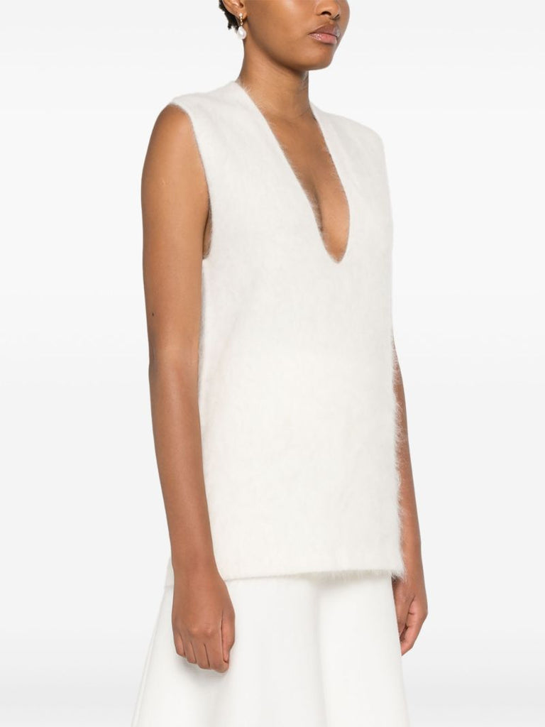 V-neck Knitted Top