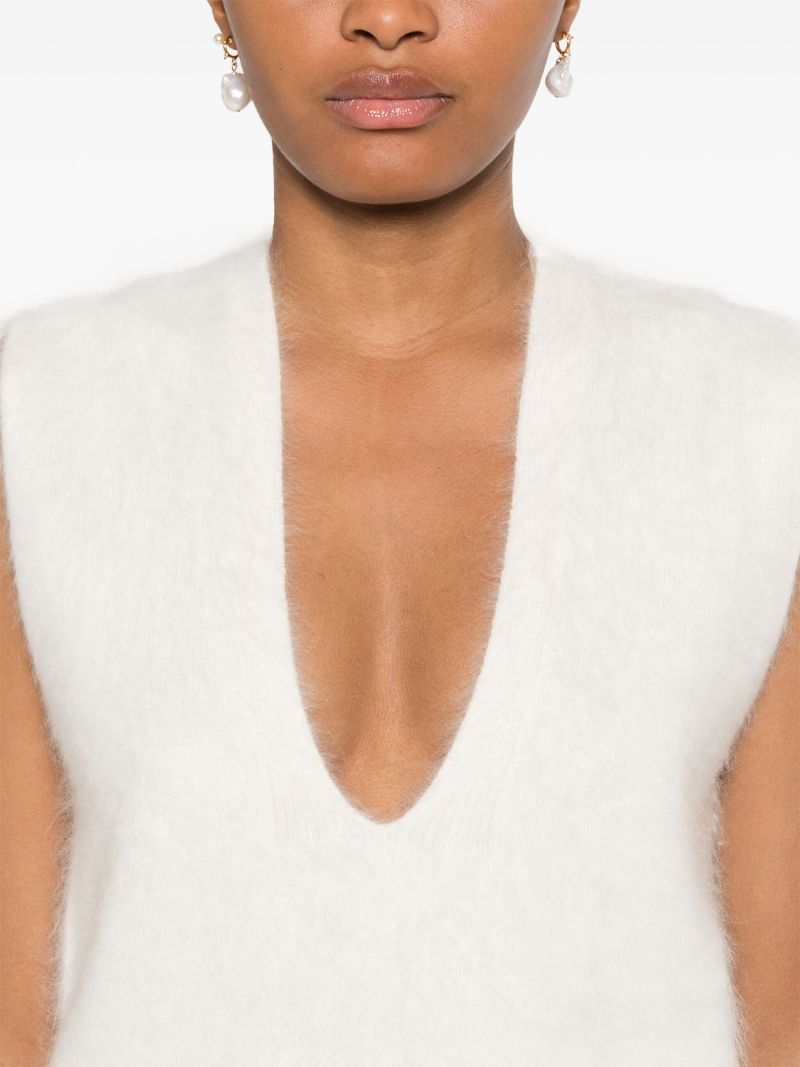 V-neck Knitted Top