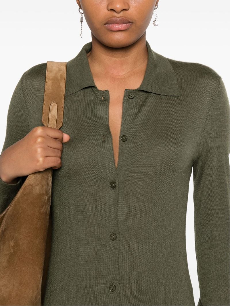 Buttoned Knitted Dress