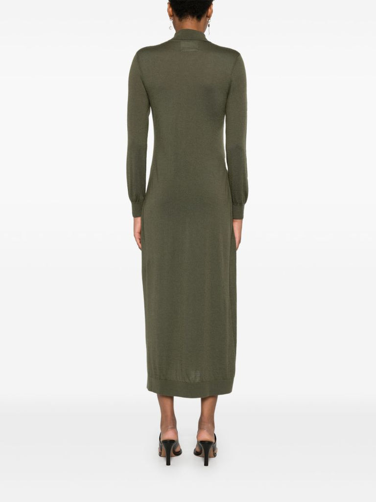 Buttoned Knitted Dress