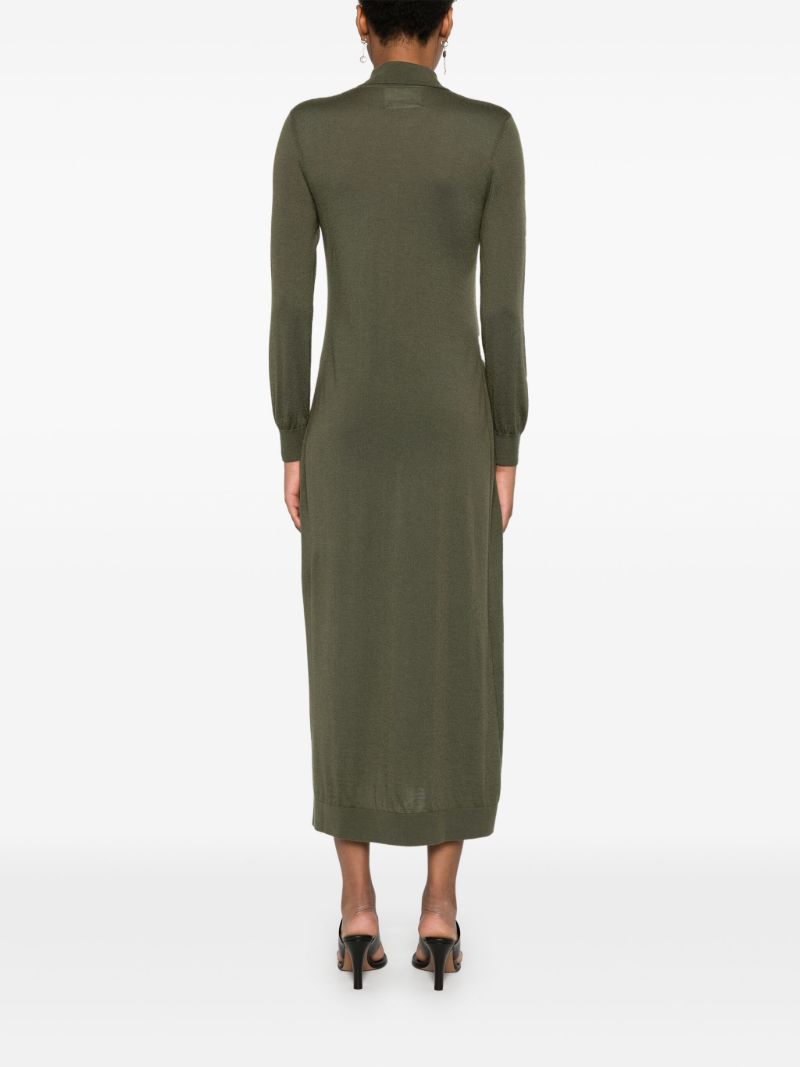 Buttoned Knitted Dress