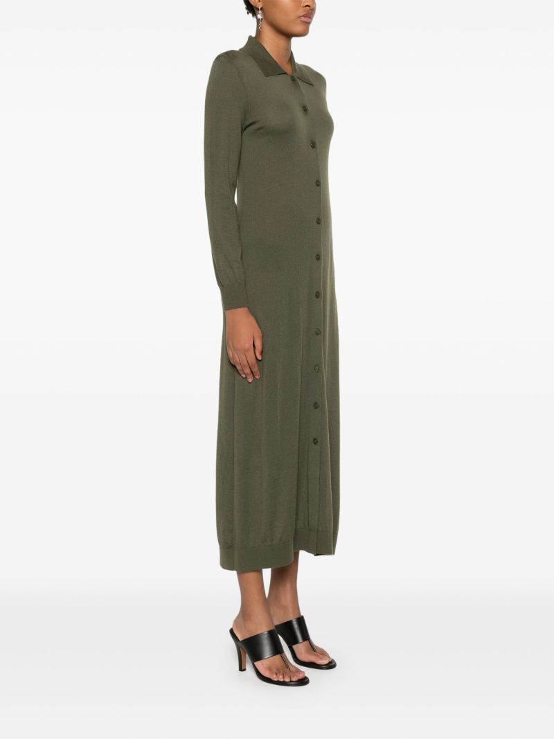 Buttoned Knitted Dress