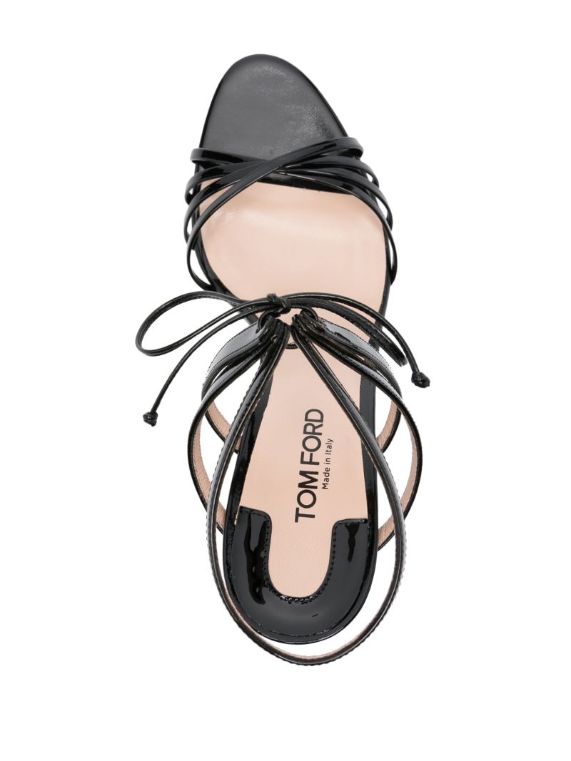 Black 85 Patent Leather Sandals