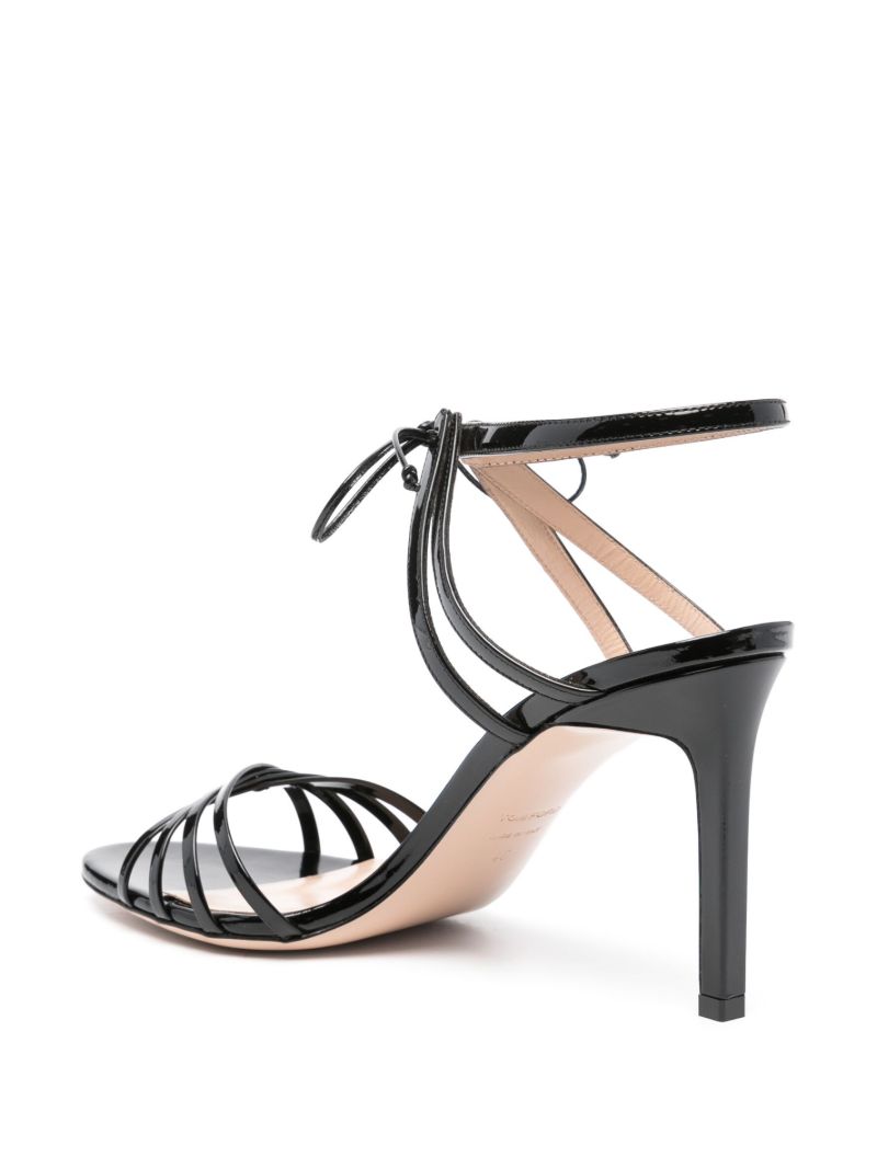 Black 85 Patent Leather Sandals