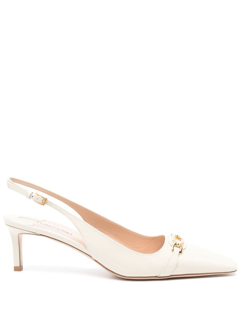 White Whitney Pumps
