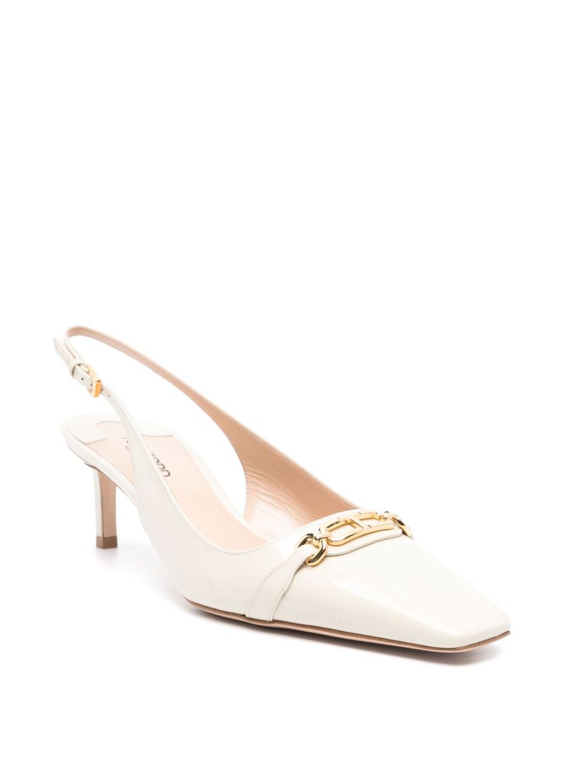 White Whitney Pumps