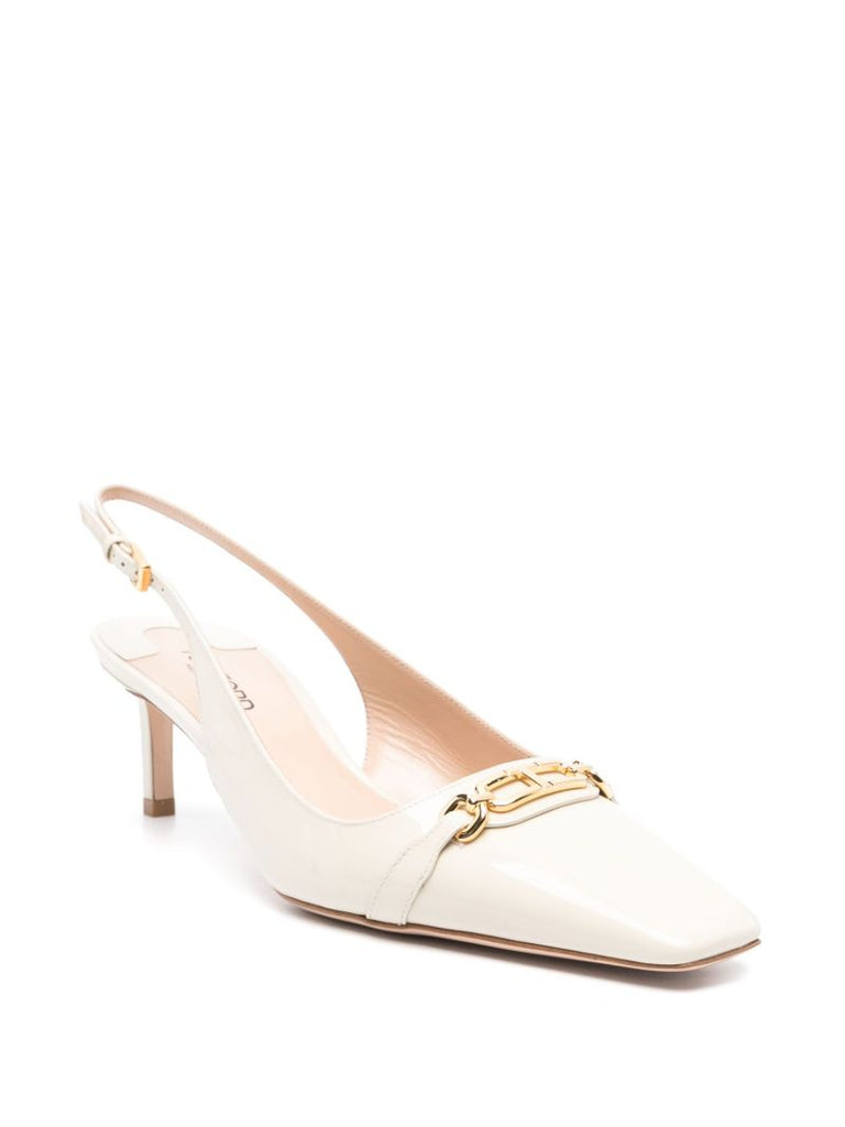 White Whitney Pumps