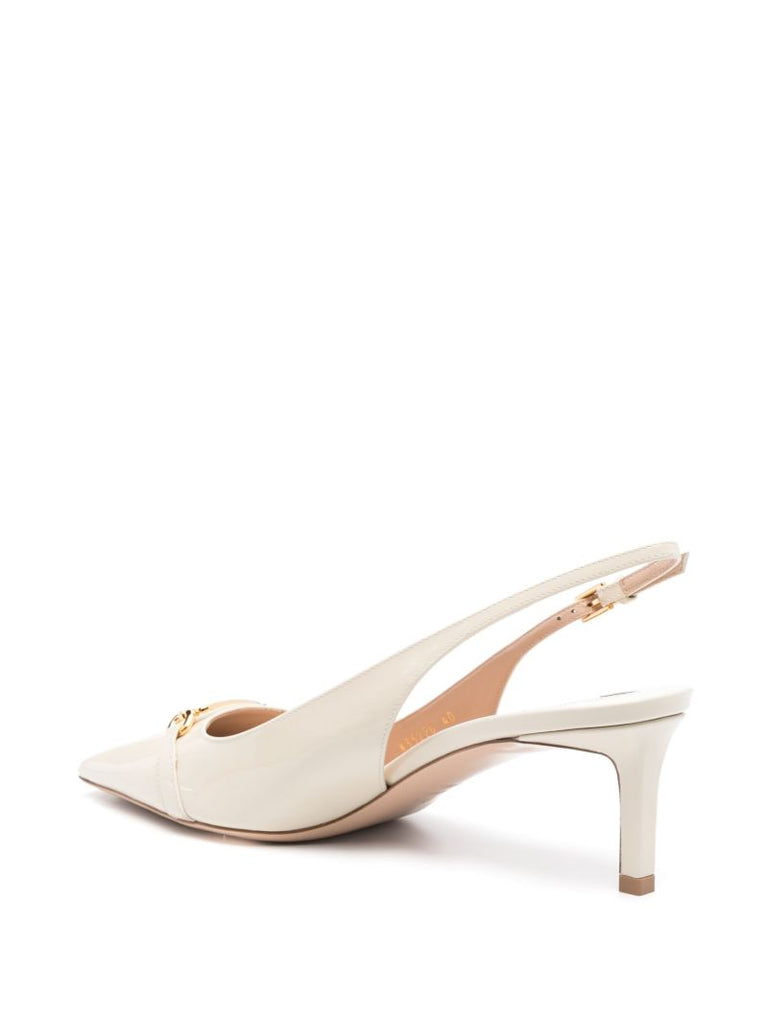 White Whitney Pumps