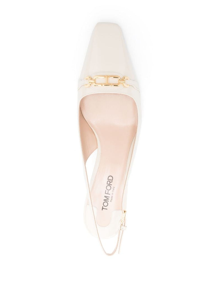 White Whitney Pumps