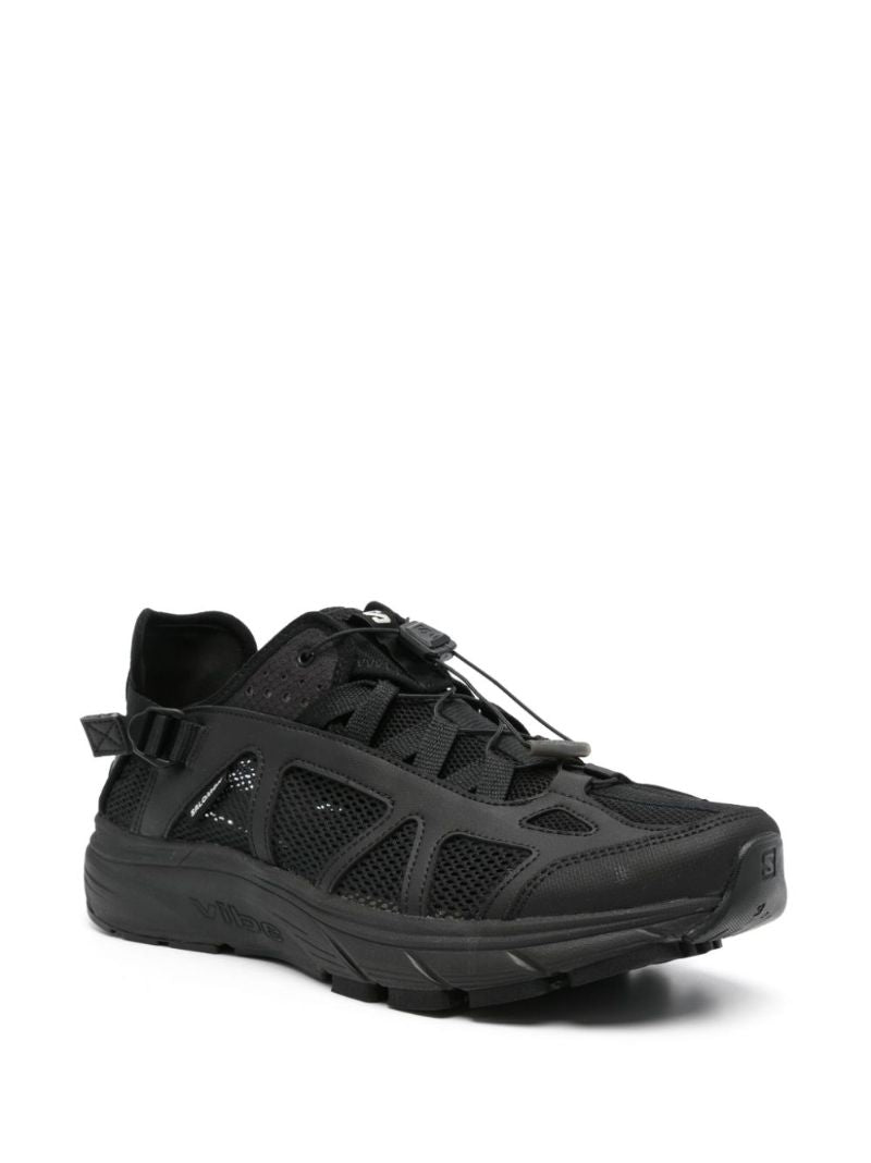 Black Advanced Techsonic Low-top Sneakers
