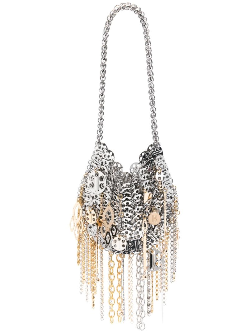 Silver-tone 1969 Moon Fringed Shoulder Bag