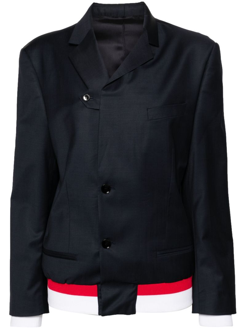 X Fila Notched-lapels Bomber-blazer