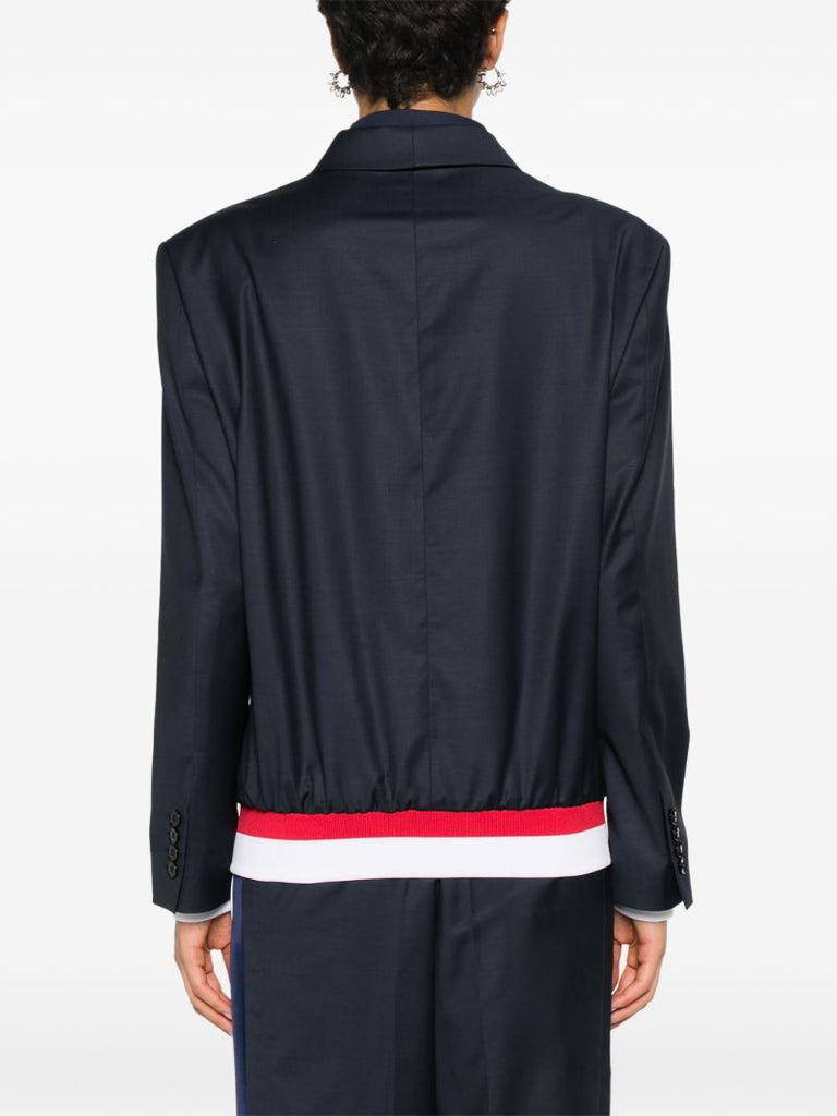 X Fila Notched-lapels Bomber-blazer