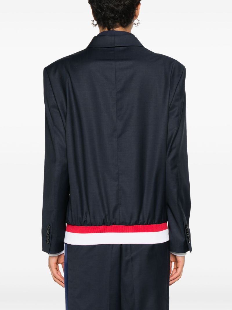 X Fila Notched-lapels Bomber-blazer