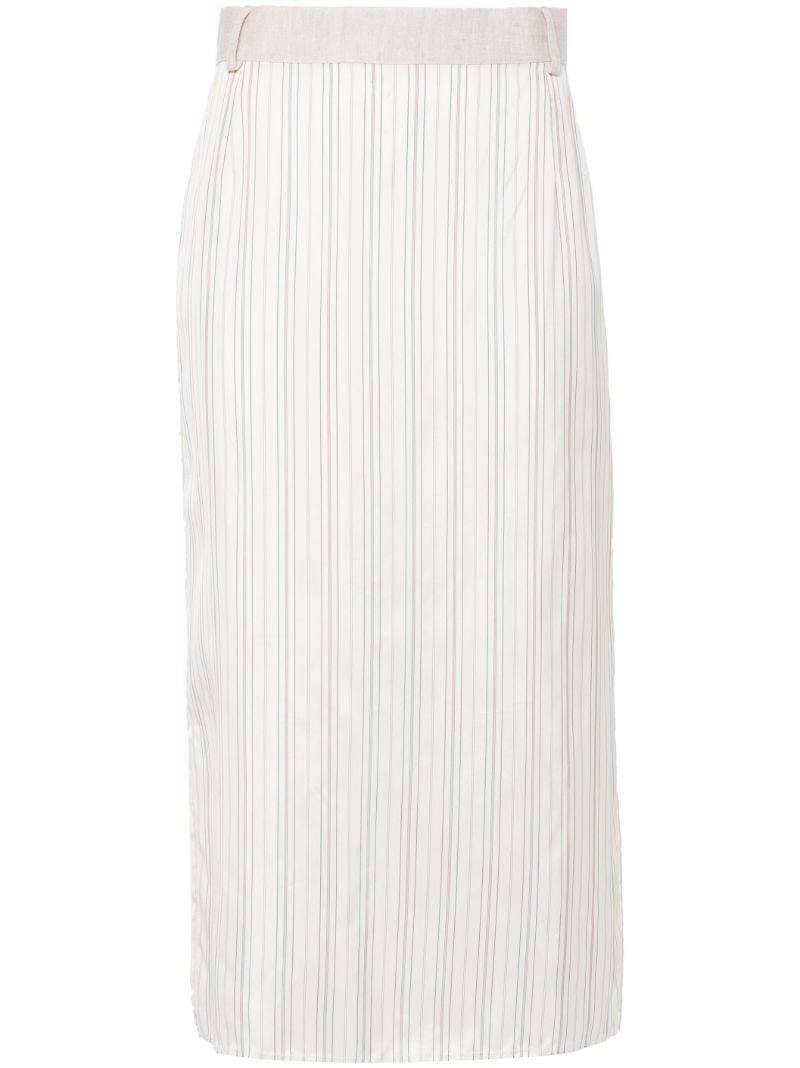 X Zegna Striped Pencil Skirt