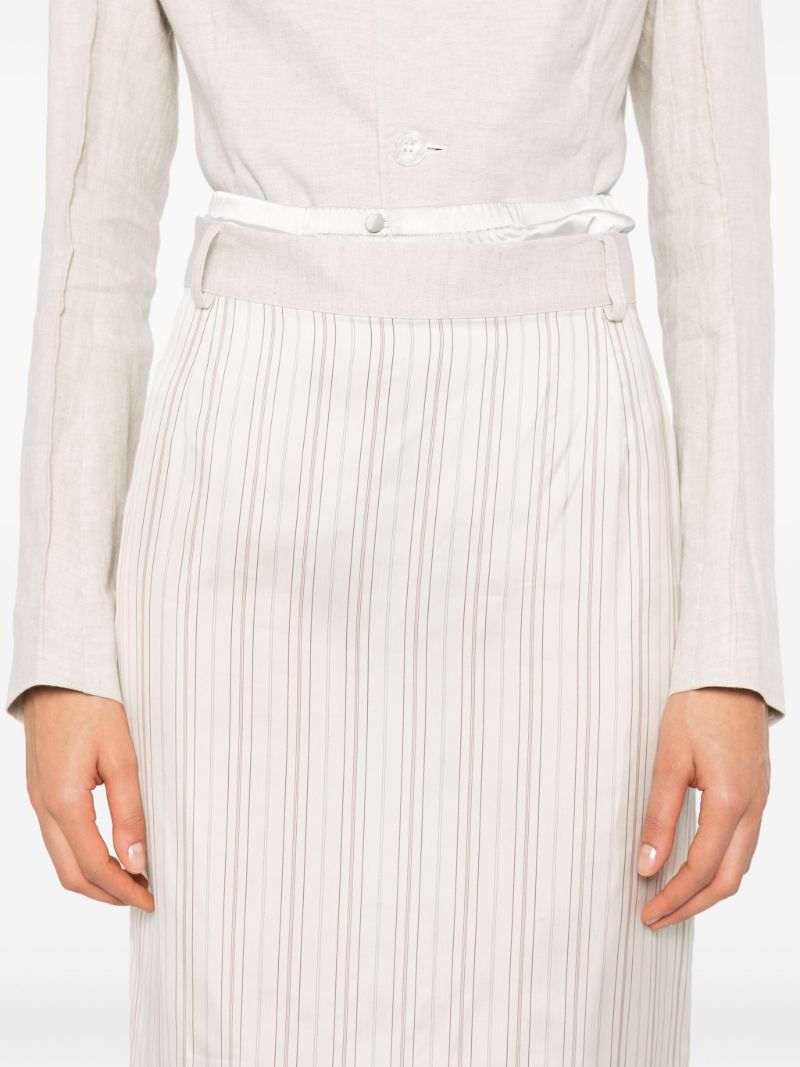 X Zegna Striped Pencil Skirt