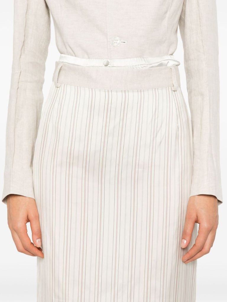X Zegna Striped Pencil Skirt
