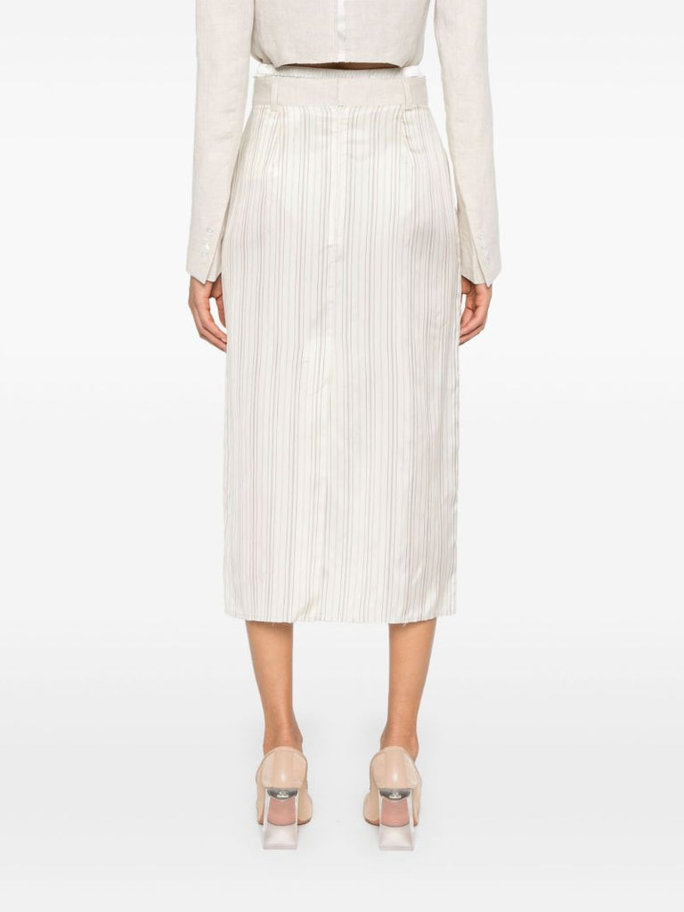 X Zegna Striped Pencil Skirt