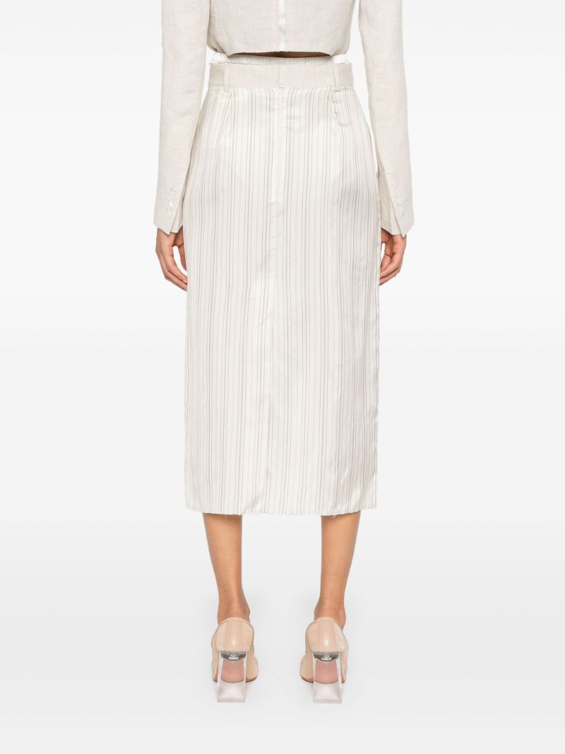X Zegna Striped Pencil Skirt