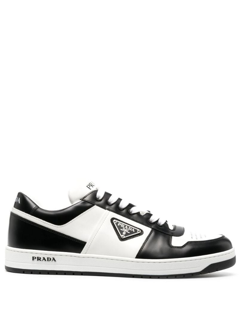 White Downtown Low-top Leather Sneakers