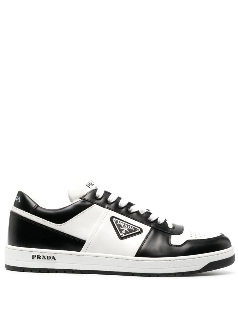 White Downtown Low-top Leather Sneakers