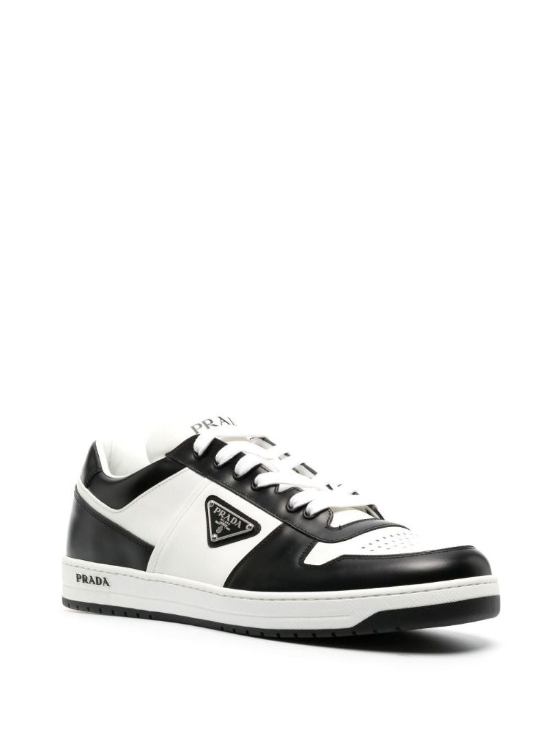 White Downtown Low-top Leather Sneakers