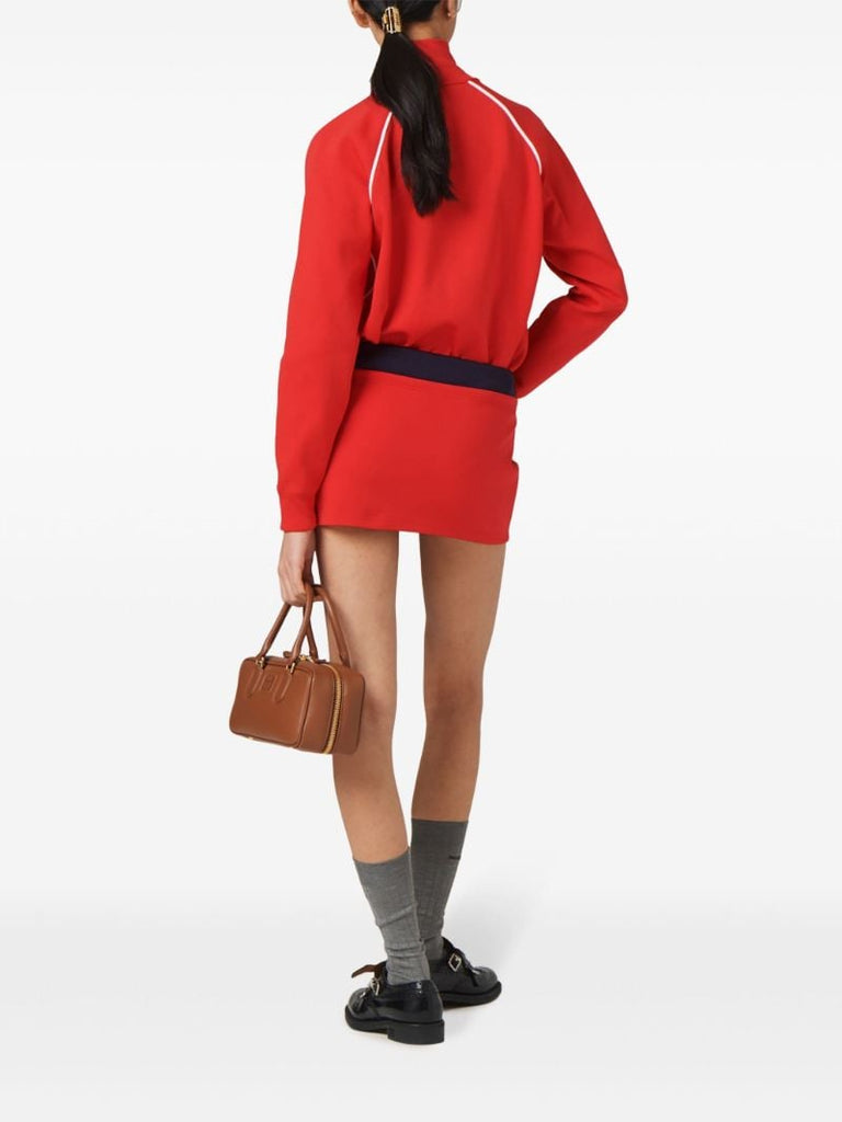 Logo-embroidered Mini Skirt